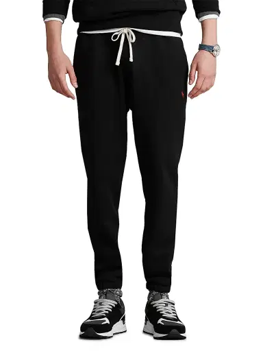 Polo Ralph Lauren Men's Cotton Fleece Athletic Pants - Polo Black | Thumbnail 3 Polo Ralph Lauren Men's Cotton Fleece Athletic Pants - Polo Black | Thumbnail 3