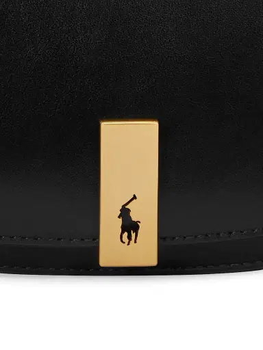 Polo Ralph Lauren Women's Sport Leather Crossbody Bag - Black | Thumbnail 6