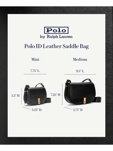 Polo Ralph Lauren Women's Sport Leather Crossbody Bag - Black | Thumbnail 8