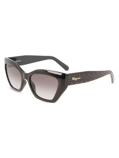 FERRAGAMO Women's 54MM Cat-Eye Sunglasses - Black | Thumbnail 2 FERRAGAMO Women's 54MM Cat-Eye Sunglasses - Black | Thumbnail 2