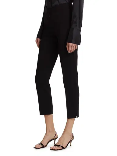 Theory Women's Ibbey Crepe Tapered Trousers - Black | Thumbnail 4 Theory Women's Ibbey Crepe Tapered Trousers - Black | Thumbnail 4