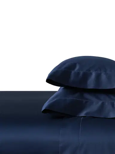 Ralph Lauren Organic Sateen 624-Thread Count Sheet & Pillowcase Collection - Polo Navy King | Thumbnail 2