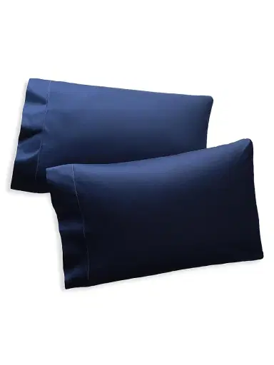 Ralph Lauren Organic Sateen 624-Thread Count Sheet & Pillowcase Collection - Polo Navy King | Thumbnail 3