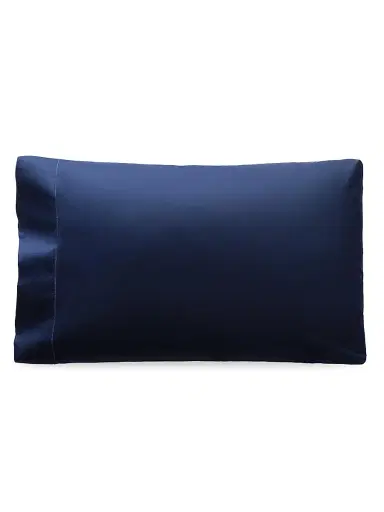 Ralph Lauren Organic Sateen 624-Thread Count Sheet & Pillowcase Collection - Polo Navy King | Thumbnail 4
