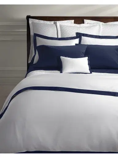 Ralph Lauren Organic Sateen 624-Thread Count Sheet & Pillowcase Collection - Polo Navy King | Thumbnail 5
