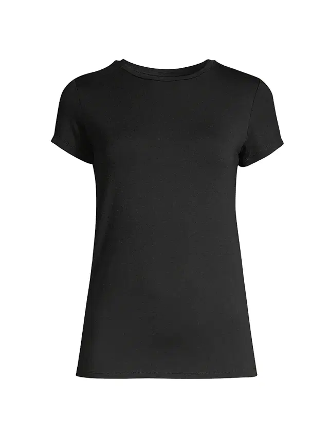 L'AGENCE Women's Ressi Crewneck Tee - Black