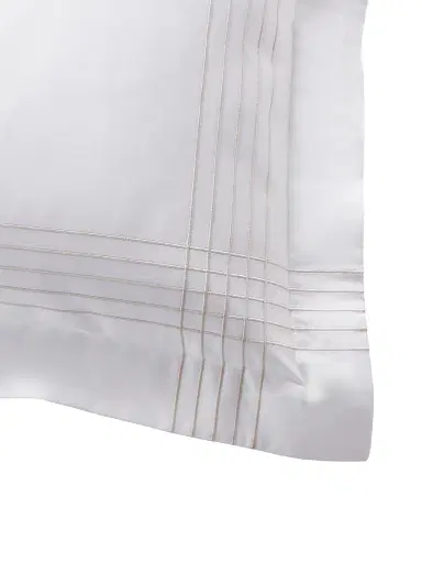 Ralph Lauren Organic Sateen Handkerchief Duvet Cover & Sham Collection - Silver European | Thumbnail 3
