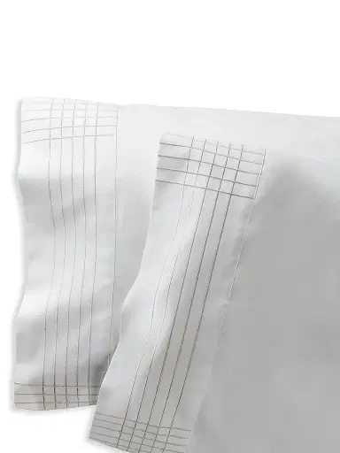 Ralph Lauren Organic Sateen Handkerchief Duvet Cover & Sham Collection - Silver European | Thumbnail 4