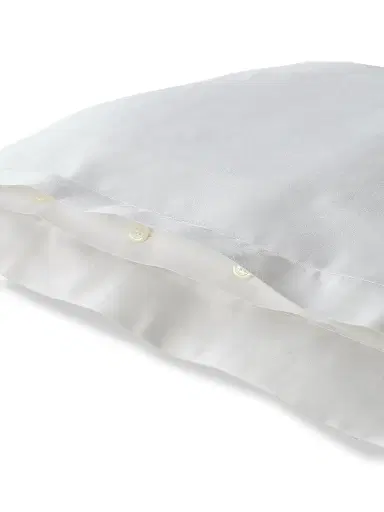 Ralph Lauren Organic Sateen Handkerchief Duvet Cover & Sham Collection - Silver European | Thumbnail 5