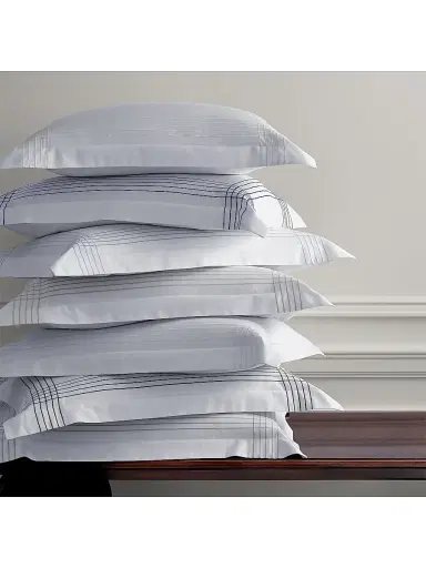 Ralph Lauren Organic Sateen Handkerchief Duvet Cover & Sham Collection - Silver European | Thumbnail 6