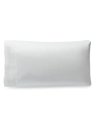 Ralph Lauren Organic Sateen Handkerchief Duvet Cover & Sham Collection - Silver European | Thumbnail 1