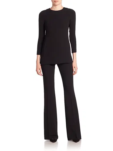 Theory Women's Demetria Admiral Crepe Pants - Black | Thumbnail 2 Theory Women's Demetria Admiral Crepe Pants - Black | Thumbnail 2