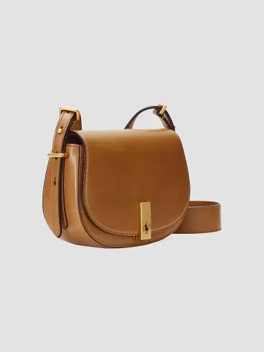 Polo Ralph Lauren Women's Mini ID Leather Saddle Bag | Thumbnail 3