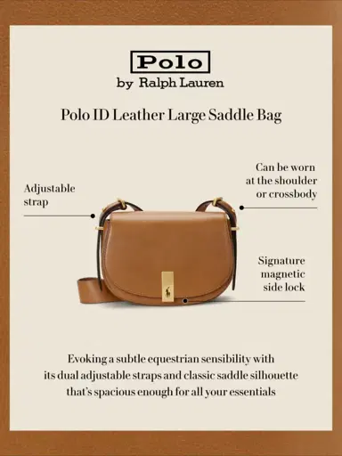 Polo Ralph Lauren Women's Mini ID Leather Saddle Bag | Thumbnail 6