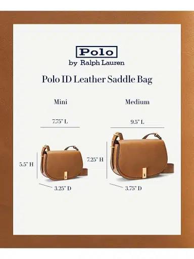 Polo Ralph Lauren Women's Mini ID Leather Saddle Bag | Thumbnail 7