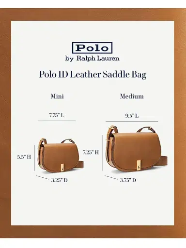 Polo Ralph Lauren Women's Mini ID Leather Saddle Bag | Thumbnail 8