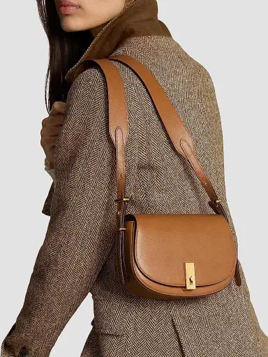 Polo Ralph Lauren Women's Mini ID Leather Saddle Bag | Thumbnail 1