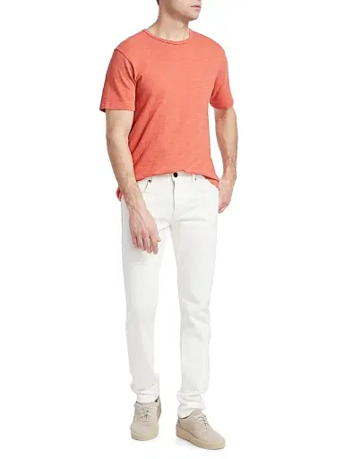 rag & bone Men's Classic Flame Tee - White - Size XXL | Thumbnail 2
