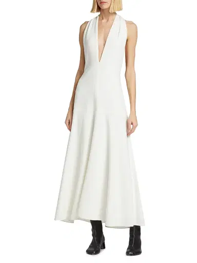 Proenza Schouler Women's Twisted Back Maxi Dress - White - Size 12 | Thumbnail 2 Proenza Schouler Women's Twisted Back Maxi Dress - White - Size 12 | Thumbnail 2