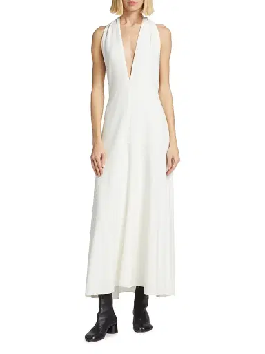 Proenza Schouler Women's Twisted Back Maxi Dress - White - Size 12 | Thumbnail 3 Proenza Schouler Women's Twisted Back Maxi Dress - White - Size 12 | Thumbnail 3