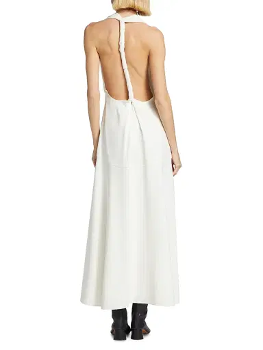 Proenza Schouler Women's Twisted Back Maxi Dress - White - Size 12 | Thumbnail 5 Proenza Schouler Women's Twisted Back Maxi Dress - White - Size 12 | Thumbnail 5