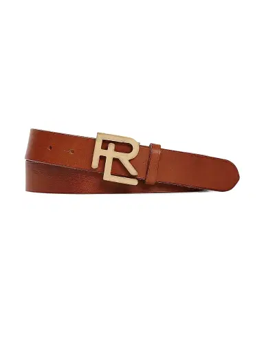 Ralph Lauren Purple Label Men's RL Vachetta Leather Belt | Thumbnail 1