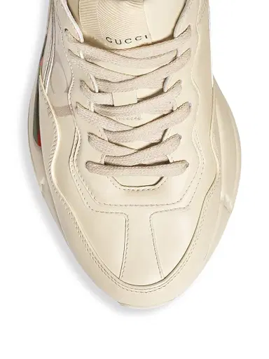 Gucci Women's Rhyton Logo Leather Sneaker - Ivory - Size 11.5 | Thumbnail 3 Gucci Women's Rhyton Logo Leather Sneaker - Ivory - Size 11.5 | Thumbnail 3