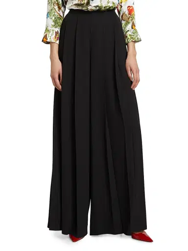 L'Agence Women's Nova Pleat Straight-Leg Pants - Black - Size 16 | Thumbnail 3 L'Agence Women's Nova Pleat Straight-Leg Pants - Black - Size 16 | Thumbnail 3