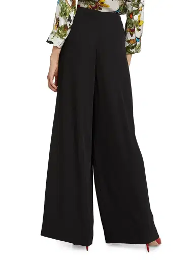 L'Agence Women's Nova Pleat Straight-Leg Pants - Black - Size 16 | Thumbnail 5 L'Agence Women's Nova Pleat Straight-Leg Pants - Black - Size 16 | Thumbnail 5