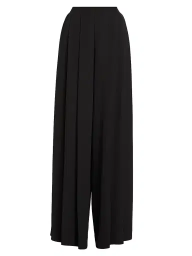 L'Agence Women's Nova Pleat Straight-Leg Pants - Black - Size 16 | Thumbnail 1 L'Agence Women's Nova Pleat Straight-Leg Pants - Black - Size 16 | Thumbnail 1