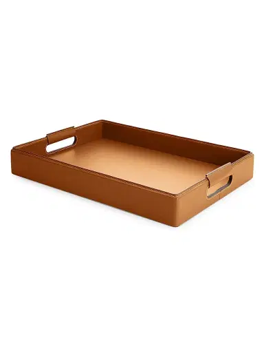 Ralph Lauren Large Wyatt Leather Saddle Tray | Thumbnail 1