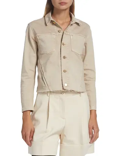 L'Agence Women's Janelle Cotton-Blend Denim Jacket | Thumbnail 3