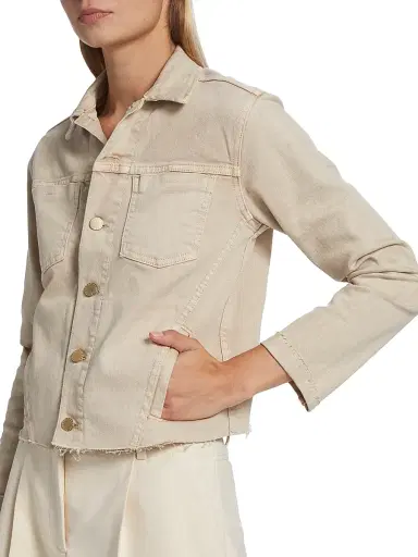 L'Agence Women's Janelle Cotton-Blend Denim Jacket | Thumbnail 6