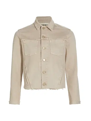 L'Agence Women's Janelle Cotton-Blend Denim Jacket | Thumbnail 1