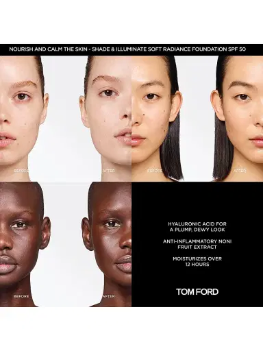 TOM FORD Women's Shade & Illuminate Soft Radiance Foundation SPF 50 - 13.0 Espresso | Thumbnail 4 TOM FORD Women's Shade & Illuminate Soft Radiance Foundation SPF 50 - 13.0 Espresso | Thumbnail 4