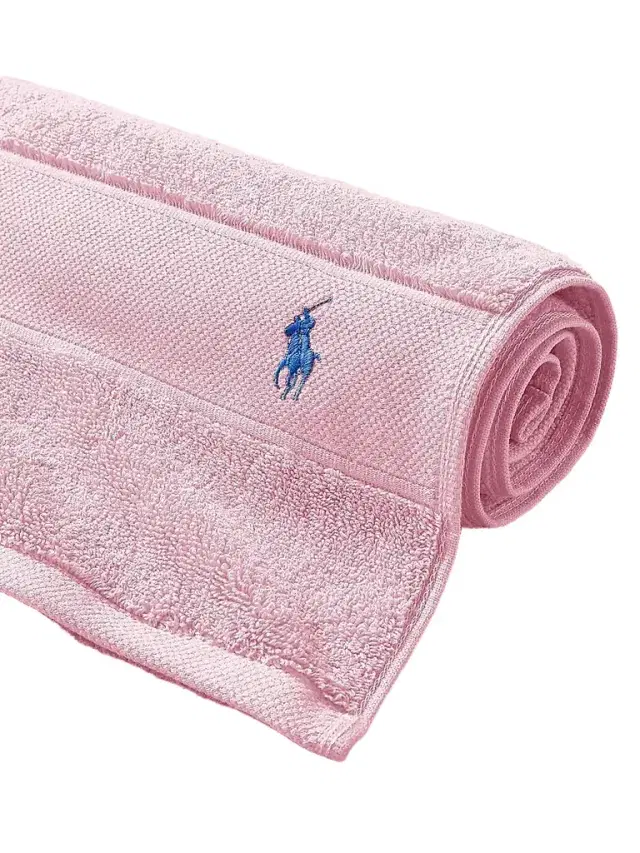 Ralph Lauren Polo Player Cotton Bath Mat - Carmel Pink Bath Mat