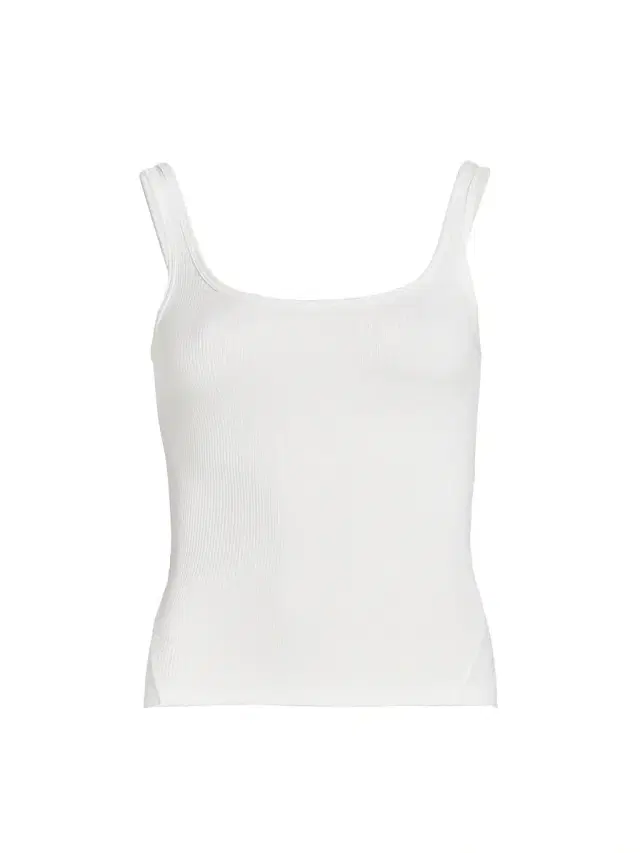rag & bone Women's The Essential Rib Scoop Neck Tank - White