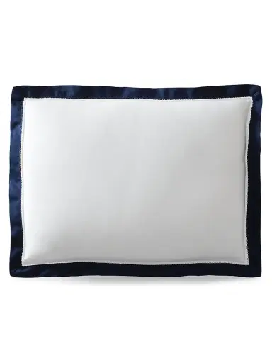Ralph Lauren Organic Sateen Border Bedding 624 Thread Count Throw Pillow - Silver | Thumbnail 4 Ralph Lauren Organic Sateen Border Bedding 624 Thread Count Throw Pillow - Silver | Thumbnail 4