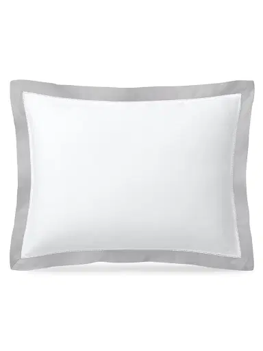 Ralph Lauren Organic Sateen Border Bedding 624 Thread Count Throw Pillow - Silver | Thumbnail 8 Ralph Lauren Organic Sateen Border Bedding 624 Thread Count Throw Pillow - Silver | Thumbnail 8
