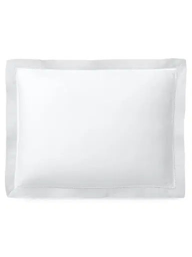Ralph Lauren Organic Sateen Border Bedding 624 Thread Count Throw Pillow - Silver | Thumbnail 1 Ralph Lauren Organic Sateen Border Bedding 624 Thread Count Throw Pillow - Silver | Thumbnail 1
