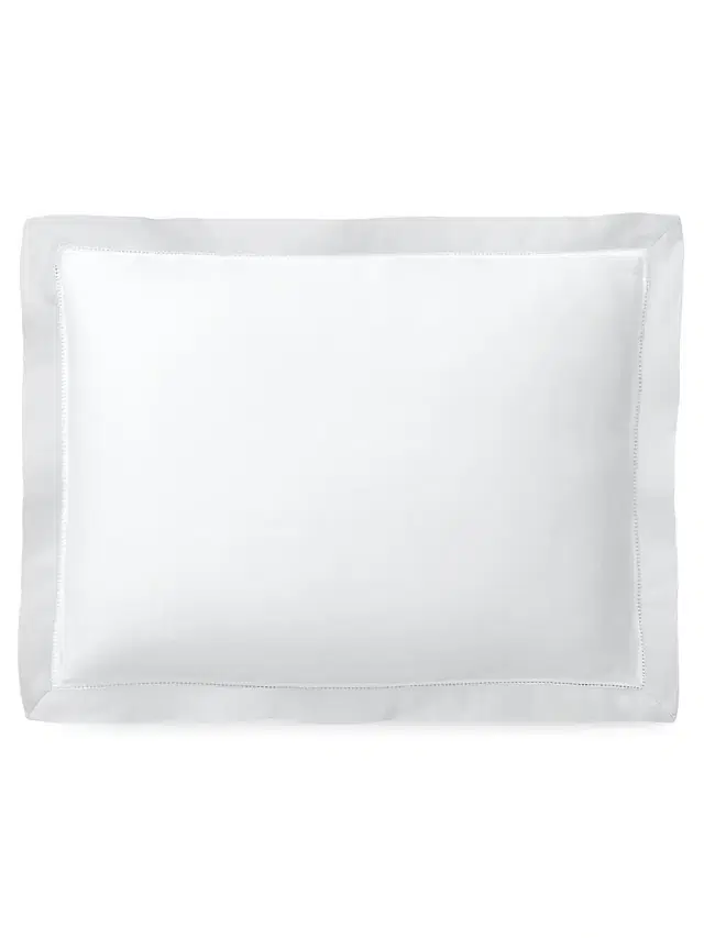 Ralph Lauren Organic Sateen Border Bedding 624 Thread Count Throw Pillow - Silver
