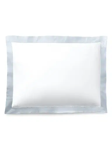 Ralph Lauren Organic Sateen Border 624-Thread Count Duvet Cover & Sham Collection - True Blue Hyacinth King | Thumbnail 5