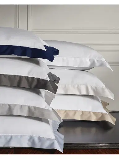Ralph Lauren Organic Sateen Border 624-Thread Count Duvet Cover & Sham Collection - True Blue Hyacinth King | Thumbnail 7