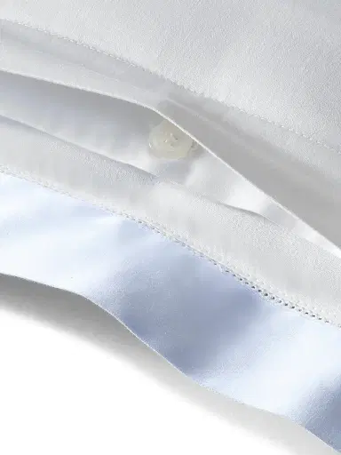 Ralph Lauren Organic Sateen Border 624-Thread Count Duvet Cover & Sham Collection - True Blue Hyacinth King | Thumbnail 9