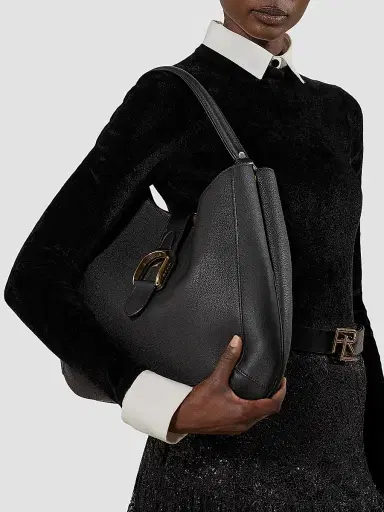 Ralph Lauren Collection Women's Welington Medium Shoulder Bag in Leather | Thumbnail 2 Ralph Lauren Collection Women's Welington Medium Shoulder Bag in Leather | Thumbnail 2