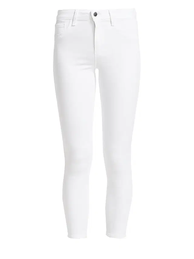 L'AGENCE Women's Margot High-Rise Ankle Skinny Jeans - White