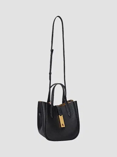 Polo Ralph Lauren Women's Polo ID Leather Crossbody Top Handle Bag - Black | Thumbnail 3