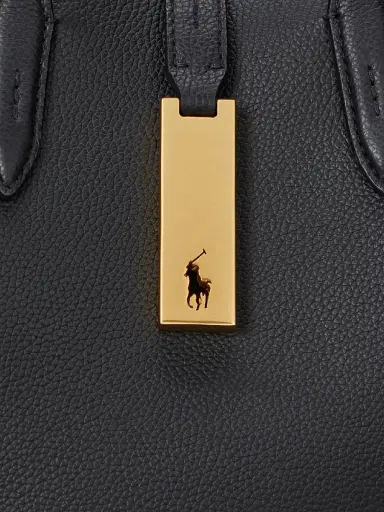 Polo Ralph Lauren Women's Polo ID Leather Crossbody Top Handle Bag - Black | Thumbnail 5