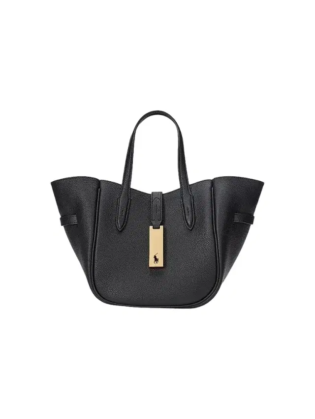 Polo Ralph Lauren Women's Polo ID Leather Crossbody Top Handle Bag - Black