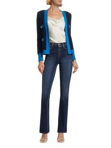 L'Agence Women's Selma High-Rise Boot-Leg Jeans - Columbia - Size 32 | Thumbnail 2